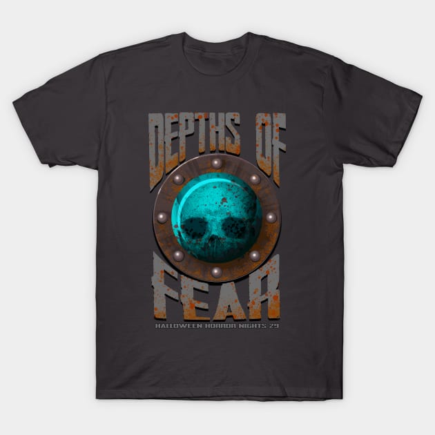 Depths of Fear T-Shirt T-Shirt by crowjandesigns